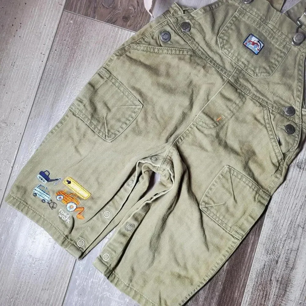 Carter's Baby Boy Embroidered Overalls Size 12m NWOT